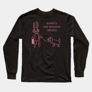 Bunny's Dog Walking Service Long Sleeve T-Shirt